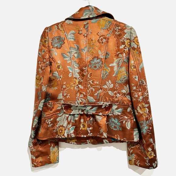 Etro Milano Vintage Floral Jacquard Blazer Size 46 - Picture 3 of 8